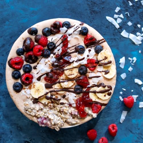 blueberry and raspberry cake