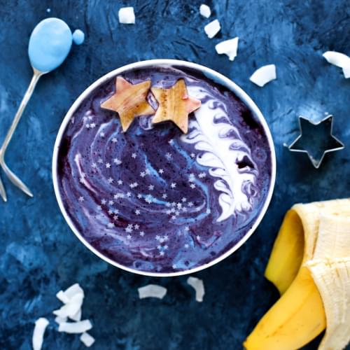 blueberry banana yoghurt bowl
